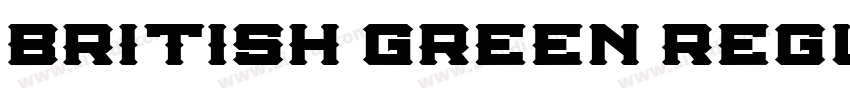 British Green Regula字体转换